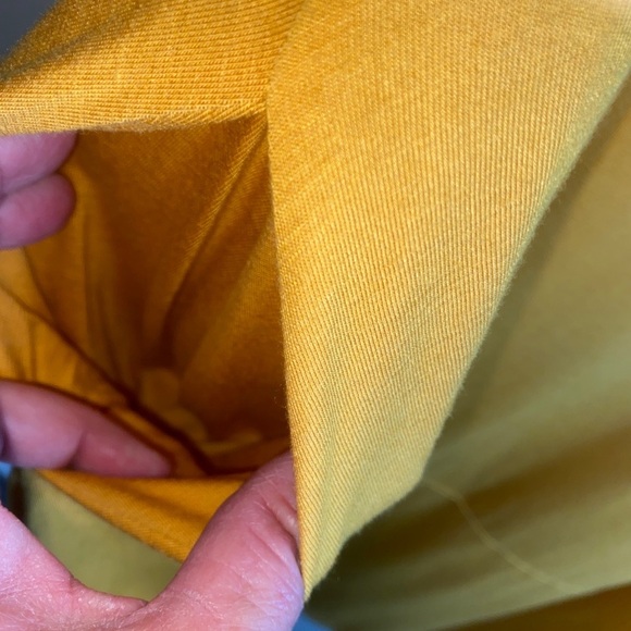 Miracle Yellow Sheath Midi Dress with Crew Neck - Picture 4 of 7